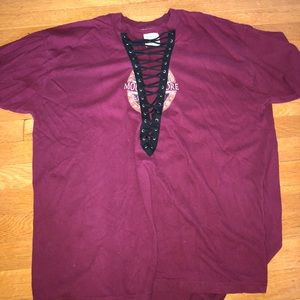 LF lace up tee shirt